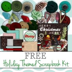 the holiday themed scrapbook kit is on sale for $ 3, 99 and it's free