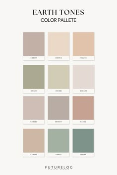 the earth tones color palette for furniture