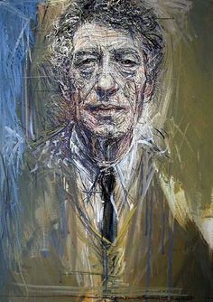 a painting of a man wearing a suit and tie