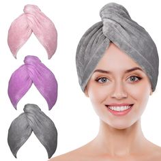 Longer Thicker Hair, Microfiber Hair Towel, Hair Towels, Anti Frizz Hair, Hair Towel Wrap, Stocking Stuffers For Women, Hair Turban, Hair Dry, Hair Frizz