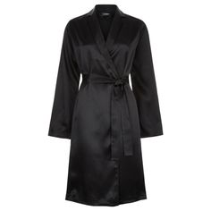 NEW La Perla Black Silk Belted Robe • 100% silk • Comes with matching belt • Dry clean only • Size S • New with tags & extra button AD picture for style reference only Black Silk Robe, Short Gown Dress, Silk Bathrobe, Silk Dressing Gown, Bath Robes, Satin Shorts, Silk Robe, Silk Shorts, Dressing Gown