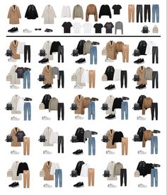 25 Winter Outfits Minimalist Wardrobe Capsule, Bulletin Journal, Capsule Wardrobe Casual, Capsule Wardrobe Women, Capsule Wardrobe Outfits, Fashion Capsule Wardrobe, Winter Fashion Outfits Casual, Europe Outfits, Clothes And Shoes