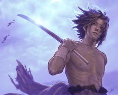 Sasuke Uchiha #sasuke #sasukeuchiha #uchiha #naruto #うちはサスケ Best Drawing Ideas, Animated Wallpaper, 3d Wallpapers, Samurai Art, Cool Swords