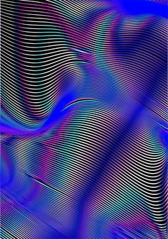 an abstract blue and purple background with wavy lines in the center, on top of each other