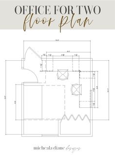 the office for two floor plan