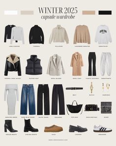 Winter 2025 Capsule Wardrobe   20 Outfit Ideas Erika Marie, Winter 2024, Capsule Wardrobe, Winter Outfits, Outfit Ideas, Wardrobe, Clothes