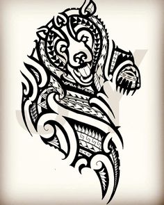 ⚠️🐻出沒注意... Viking Bear Tattoos For Men, Maori Bear Tattoo, Celtic Bear Tattoo For Men, Bear Shoulder Tattoo Men, Barbarian Tattoo Ideas, Norse Bear Tattoo, Bear Shoulder Tattoo, Celtic Bear Tattoo, Viking Bear Tattoo