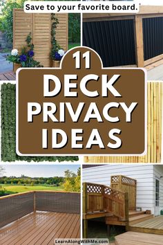 deck privacy ideas to save your favorite board