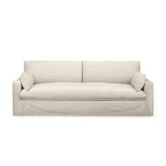 a white couch on a white background