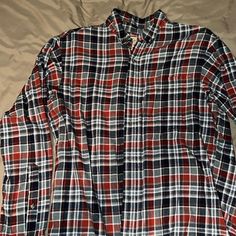 Nwot. Bought From Cabelas Red Flannel Long Sleeve Top, Fitted Red Flannel Shirt For Fall, Classic Red Flannel Tops, Red Flannel Shirt With Button Closure, Red Flannel Shirt For Fall, Red Long Sleeve Flannel Shirt, Red Flannel Collared Shirt, Classic Red Flannel Shirt For Fall, Red Cotton Flannel Shirt For Fall