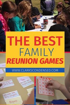 the best family reunion games for kids