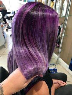 Hair Ideas Purple, Hair Colour Inspo, Grey Hair Colour, Purple Grey Hair, Warm Purple, Boring Hair, Beautiful Hair Color, Hair Color Purple, Hair Shades