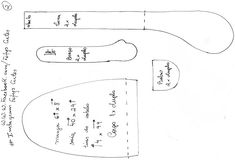 an image of a paper doll's sewing pattern with instructions for how to sew