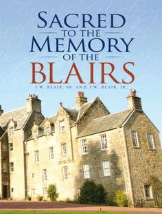 a book cover for sacred memory of the blarrs