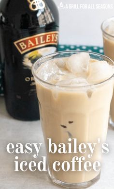 an easy bailey's iced coffee recipe