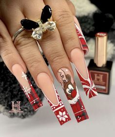 Fancy Nail Art, Business Nails, Themed Nails, Gel Toe Nails, Red Christmas Nails, Wow Nails, Cute Nails For Fall, Fancy Nails Designs, Plaid Nails