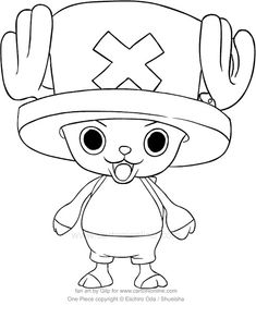 a cartoon character with a hat on his head