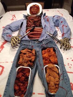 an image of food in the shape of zombies