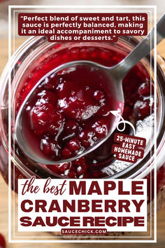 Maple Cranberry Sauce Recipe Best Cranberry Sauce Recipe, Maple Cranberry Sauce, Cranberry Sauce Recipes, Cranberry Glaze, Autumn Cooking, Best Cranberry Sauce, Candied Cranberries, Jellied Cranberry Sauce, Christmas Ham