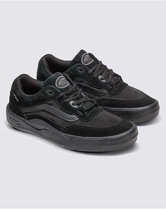 Vans | Wayvee Black/Black Skate Shoe Goth Sneakers, Wide Feet Shoes, Vans Skate Shoes, Mens Vans Shoes, Vans Store, New Vans, Street Fashion Men Streetwear, Men Streetwear, Black Vans