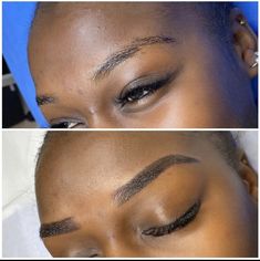 Eyebrow Tint And Shape, Eyebrow Tinting Black Women, Tint Eyebrows, Micro Blading, Ombre Eyebrows, Sew In Hairstyles, Eyebrow Tinting, Lip Tattoos