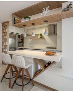 small kitchen interior design inspiration Kabinet Dapur, Kitchen Island Decor, Kitchen Interior Design Modern, Kitchen Design Plans, House Design Kitchen, Kitchen Design Decor, Kitchen Room Design, Kitchen Furniture Design