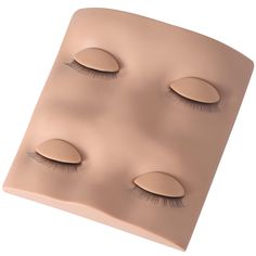 PRICES MAY VARY. 【What’s in the Box】There are 2 pairs of realistic replacement eyelids placed on a simulated mannequin face to prevent lashes from getting messy. Made of soft silicone rubber, Pretty memory replacement eyelids provide you with a real skin touch, smooth and safe without strange smell. 【Similar to Real Eyelids】Designed in 3D effect, similar to natural eyelids shape, giving lash artists a more realistic operating environment. With 2 pairs of removable eyelids, you can replace them d Eyes Practice, Lash Practice, Mannequin Face, Head Mannequin, Eyelash Extension Training, Lash Extension Supplies, Cosmetology Student, Gifts For Female Friends, Real Skin