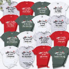 Most Likely Christmas Shirt, Santa Custom Shirt, Family Christmas T-Shirt, Party Shirt, Matching Group Christmas Shirt, tees For Christmas, HI! Welcome to my store, I'm delighted to see you here. My store's main goal is to provide you with premium everyday apparel with the best graphic t-shirts. I see you as a friend, not just a customer. I'm sure you'll love my designs. You can order the same design 4XL and 5XL large sizes from the link, please specify the details in the order note.   https://e Christmas Pj, Christmas Jammies, Christmas Tee Shirts, Matching Christmas Shirts, Christmas Party Shirts, Christmas T Shirt Design, Christmas Pjs, Group Shirts, Xmas Shirts