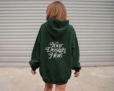 "Are you a print-on-demand seller or a shirt designer looking for a trendy hoodie mockup? Then, you are in the right place! We sell high-quality, minimalist Gildan 18500 front and back model mockups that are going to kick-start your business and social media! 🔥GET 4 FREE MOCKUPS:🔥 ➡️COPY AND PASTE THIS LINK TO YOUR BROWSER: view.flodesk.com/pages/6278ef0246c9ddac82189f8d (Please check the spam or junk mail folder in case you did not receive the 4 free mockups. Do not hesitate to let me know th Gifts For Gym Rats, Fitted Green Cotton Hoodie, Cozy Green Hoodie With Double-lined Hood, Forest Green Hoodie For Men, Forest Green Hoodie, Green Hooded Sweatshirt With Logo Print, Back Of Hoodie, Oversized Hoodie Mockup, Pump Covers