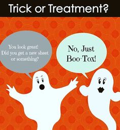 Halloween Botox Quotes, Fall Medspa Specials, Halloween Med Spa Specials, Medspa Halloween, Halloween Esthetician Post, Botox Halloween