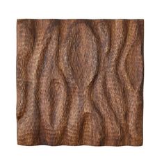 a wooden square with wavy lines on it