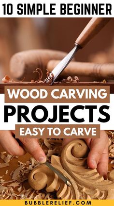 10 Simple Beginner Wood Carving Projects Anyone Can Carve Beginner Wood Carving, Wood Carving Projects, Best Hobbies, Something From Nothing, Whittling Projects, Carving Projects, Wood Burn Designs