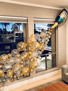 42pcs Large Size Champagne Bottle Balloons Set Wedding Christmas Birthday Party Decoration - If you say i do Christmas Birthday Party Decorations, Pearl Balloons, Champagne Balloons, Party Girlande, Decorations Balloons, Clear Balloons, Champagne Party, Christmas Birthday Party, Art Deco Posters