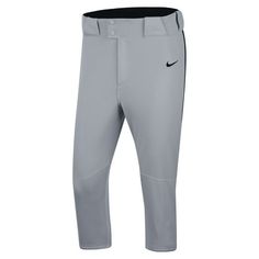 VINTAGE LOOK. CUTTING EDGE TECH.The Nike Vapor Select Pants outfit you for competition with sweat-wicking technology and breathable mesh in all the right places. Grip inside the waist helps keep your uniform in place during all-out play, and a high-cut style offers a classic look.Lightweight BreathabilityNike Dri-FIT technology helps you stay dry, comfortable and focused, while breathable mesh behind your knees lets in cool air and releases excess heat.Stay-Put FitThe elastic waistband is lined Baseball Gear, Baseball Pants, Nike Vapor, Sports Baseball, Wide Belt, High Cut, Pants Outfit, Belt Buckle, Cut And Style