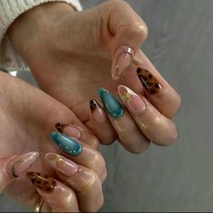 Leopard Print Fake Nails With Nail File & Tape, 24pcs/Box Almond Press On Nails For Women & Girls Diy Nail Art, Elegant Stick On Nails Kit Kutek Disney, Unghie Sfumate, Colorful Nail, Nagel Tips, Easy Nails, Smink Inspiration, Y2k Nails, Fake Nails With Glue, Makijaż Smokey Eye