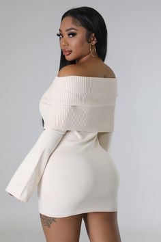 Sweater Love Dress – GitiOnline Fitted Off-shoulder Fall Sweater, Fall Fitted Off-shoulder Sweater, Fall Off-shoulder Fitted Sweater, Long Sleeve Off Shoulder Dress For Night Out, Chic Off Shoulder Dress With Long Sleeves, Long Sleeve Off Shoulder Dress For Winter Night Out, Chic Stretch Off Shoulder Dress With Long Sleeves, Chic Stretch Off-shoulder Dress With Long Sleeve, Chic Fitted Long Sleeve Off Shoulder Dress