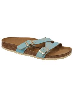 We can't get enough of this new style at Birkenstock Express! The Yao sandal is so easy to dress up or down and comes in 7 different colors.   #birkenstockexpress #birkenstock #newstyle #birkenstockyao #leathersandals #springstyle #springfashion Womens Slides Sandals, Spring Styles, Womens Slides, Boot Socks, Clogs Shoes, Slipper Boots, Mens Sandals, Cross Straps