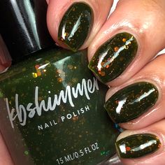 A few years ago, we created a winter collection with the help of some very special people: bloggers! This fall, we've decided to do it again and have created 12 polishes with inspiration from some of your favorite bloggers on the KBShimmer team. This collaboration shade was inspired by Holly, from Miss Holly Berries, who provided inspiration photos filled with the deep olive green shades of the forest, goldenrod yellows and autumn oranges. The best way I could express that was with a deepened ol Olive Green Shades, Fall Polish, Find Your Foundation Shade, Jelly Nail Polish, Deep Olive Green, Jelly Nail, Purple Nail Polish, Green Shades, Inspiration Photos