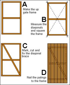 the diagram shows how to make an open window with measurements and measurements for each section