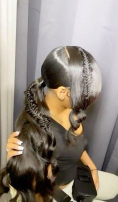 Bundle Hairstyles, Morning Before School, Intricate Hairstyles, Cute Ponytail Hairstyles, Fishtail Hairstyles, Weave Ponytail Hairstyles, Sleek Ponytail Hairstyles, Weave Ponytail