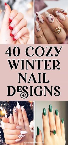 Winter Matte Nail Designs, Winter Gel X Nail Designs, Winter Nail Designs Classy Simple, Cute Nail Designs For Winter, Winter Nail Designs Classy, Nail Art Designs Winter, Nails Plaid, Winter Nail Design, Christmas Nail Colors