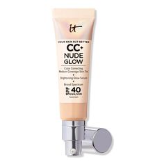 Light Medium CC+ Nude Glow Lightweight Foundation + Glow Serum with SPF 40 - IT Cosmetics | Ulta Beauty Lightweight Foundation, Glow Serum, Shop Light, It Cosmetics, Healthy Glow, Hocus Pocus, Ulta Beauty, Wedding Makeup, Serum