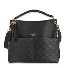 Louis Vuitton Black Empreinte Maida Hobo 0.5lb Louis Vuitton Luxury Everyday Black Shoulder Bag With Handle Drop, Black Monogram Canvas Shoulder Bag With Handle Drop, Louis Vuitton Black, Hobo Handbag, In My Bag, Hobo Handbags, Luxe Fashion, Bags Designer Fashion, Exclusive Bag