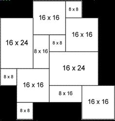 the floor plan for an apartment with two floors and six square feet in each area