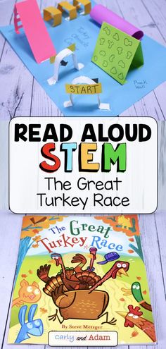 Build a Turkey Obstacle Course in this Thanksgiving STEM Challenge! In the The Great Turkey Race STEM Activity, students design and build a Turkey Obstacle Course! An excellent companion activity to the Thanksgiving read aloud book The Great Turkey Race by Steve Metzger. #thanksgivingactivities #thanksgivingSTEMchallenge #thanksgivingclassroom #thanksgiving #greatturkeyrace #handsonlearning Makerspace Challenges, Stem Room, Build A Turkey, Persuasive Writing Activities, Thanksgiving Read Aloud, Holiday Stem