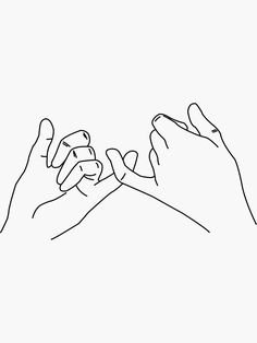 two hands reaching for each other with one hand holding the other's finger, in black and white