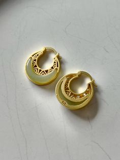 Jade Collection 2023 – Gabi The Label Jade Hoop Earrings For Gift, Yellow Gold Pierced Jade Jewelry, Elegant White Jade Earrings, White Jade Earrings For Gift, White Plated Earrings For Gift, Gold Jade Earrings, Gabi The Label, Jewellery Brand, Jade Jewelry