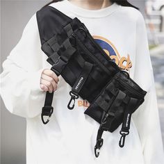 Cyberpunk Mode, Mode Hip Hop, Sewing Bags, Chest Rig, Belt Bags, Outdoor Running, Hip Hop Streetwear, Phone Pouch