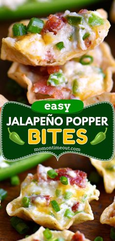 This big game recipe lets you experience entertaining at its best! It's an extra delicious Super Bowl party food idea. Not only are these Jalapeño Popper Bites creamy, cheesy, and spicy, but they are also loaded with bacon. Perfect as a New Year's Eve food, too! Popper Bites, Jalapeno Popper Bites, Nacho Bar, Jalapeno Popper, Football Party Food, Best Appetizer Recipes, Finger Foods Easy, Tailgate Food