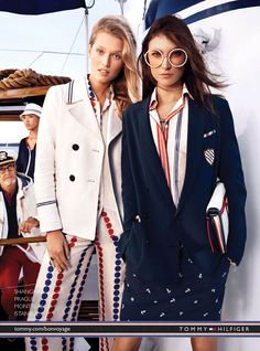 Click here to enlarge. Nautical Chic, Craig Mcdean, Mode Editorials, Flow Yoga, Toni Garrn, Outfit Chic, Sailor Fashion